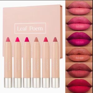 Women Makeup Lip Crayon Set - Pink & Rose Shades